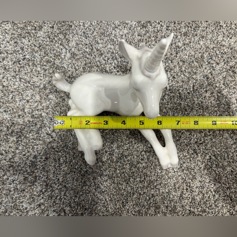 Vintage Mid-Century Modern unicorn figurine by Freeman McFarlin Pottery. - Picture 11 of 12